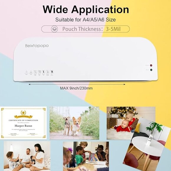 NIB A4 9" Thermal Laminator Machine - Picture 2 of 5